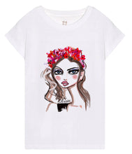 Load the image into the gallery viewer, Railin cotton T-shirt Art Edition Lilli Grill round neck short sleeve