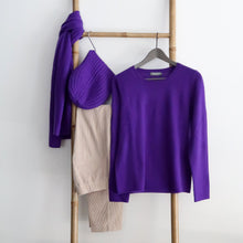 Laden Sie das Bild in den Galerie-Viewer, Esisto Kaschmir Rippenstrick Mütze