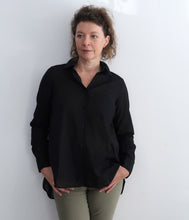 Load the image into the gallery viewer, Lareida organza cotton mix blouse Lenon