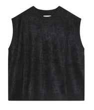 Laden Sie das Bild in den Galerie-Viewer, Les tricots de Léa Wolle-Kaschmir Pullunder Marta Rundhals-Ausschnitt