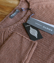 Load the image into the gallery viewer, Esisto cashmere jumper stand-up collar long sleeve