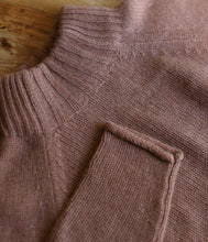 Load the image into the gallery viewer, Esisto cashmere jumper stand-up collar long sleeve