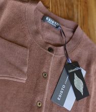 Load the image into the gallery viewer, Esisto Kaschmir Strickjacke Rundhalsausschnitt Langarm