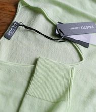 Laden Sie das Bild in den Galerie-Viewer, Esisto Sommer Kaschmir Pullover V-Ausschnitt Langarm