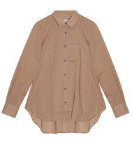 Load the image into the gallery viewer, Lareida organza cotton mix blouse Lenon