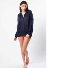 Laden Sie das Bild in den Galerie-Viewer, Les tricots de Léa Leinen Strickjacke Gisconti