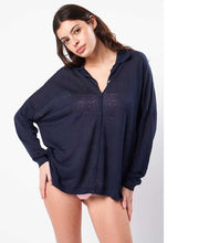 Laden Sie das Bild in den Galerie-Viewer, Les tricots de Léa Leinen Strickjacke Gisconti