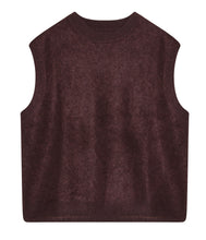 Laden Sie das Bild in den Galerie-Viewer, Les tricots de Léa Wolle-Kaschmir Pullunder Marta Rundhals-Ausschnitt