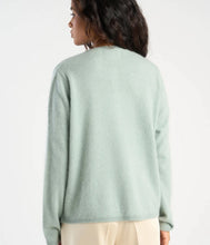 Load the image into the gallery viewer, Les tricots de Léa Wolle-Kaschmir Strickjacke Gigy Rundhals-Ausschnitt