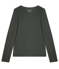 Load the image into the gallery viewer, Majestic Filatures cotton-cashmere shirt round neck long sleeve