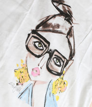 Load the image into the gallery viewer, Railin cotton T-shirt Art Edition Lilli Grill round neck short sleeve