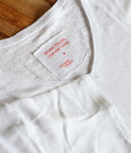 The Shirt Project Leinen Shirt V-Ausschnitt Halbarm