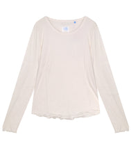 Load the image into the gallery viewer, The Shirt Project Lyocell-Baumwoll-Mix Rippen Shirt Rundhalsausschnitt Langarm