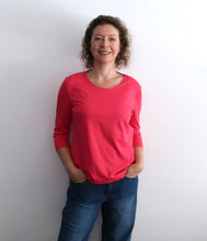 Load the image into the gallery viewer, The Shirt Project Organic cotton-modal-mix shirt round neck 3/4 sleeve