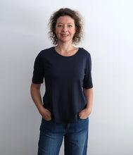 Load the image into the gallery viewer, The Shirt Project Organic cotton-modal-mix shirt round neck half-sleeve