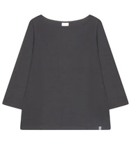 Load the image into the gallery viewer, The Shirt Project Organic cotton-modal-mix shirt boat neck 3/4 sleeve