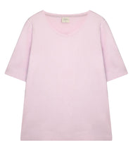 Load the image into the gallery viewer, The Shirt Project Organic cotton-modal-mix shirt V-neck half-sleeve