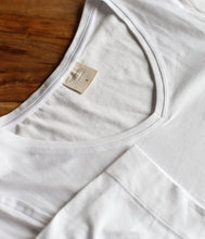 Load the image into the gallery viewer, The Shirt Project Organic cotton-modal-mix shirt V-neck half-sleeve