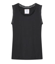 Laden Sie das Bild in den Galerie-Viewer, The Shirt Project Viskose-Mix Top mit Spitze