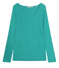 Laden Sie das Bild in den Galerie-Viewer, Trusted Handwork Baumwoll T-Shirt Cannes Rundhalsausschnitt Langarm