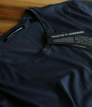 Laden Sie das Bild in den Galerie-Viewer, Trusted Handwork Herren Baumwoll Shirt Washington Rundhalsausschnitt Kurzarm