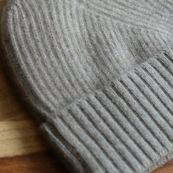 Esisto Kaschmir Mütze Grau Melange