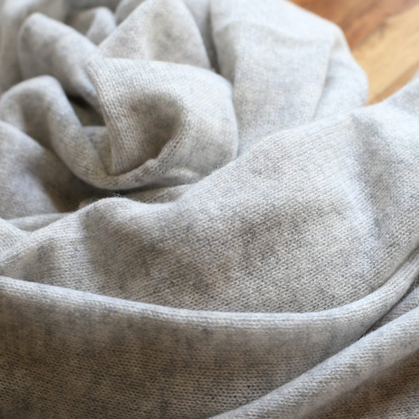 Esisto Kaschmir Schal Hellgrau