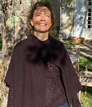 Laden Sie das Bild in den Galerie-Viewer, engage Kaschmir offene Poncho Jacke