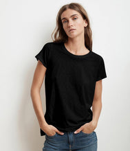 Load the image into the gallery viewer, Velvet Cotton Shirt Tressa Crew Neck