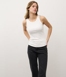 0039Italy cotton mix top Ella rib