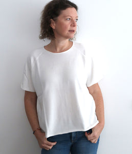 The Shirt Project Baumwoll Strick Shirt Rundhalsausschnitt Kurzarm