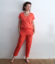 Load the image into the gallery viewer, The Shirt Project Organic cotton shirt V-neck short sleeve
