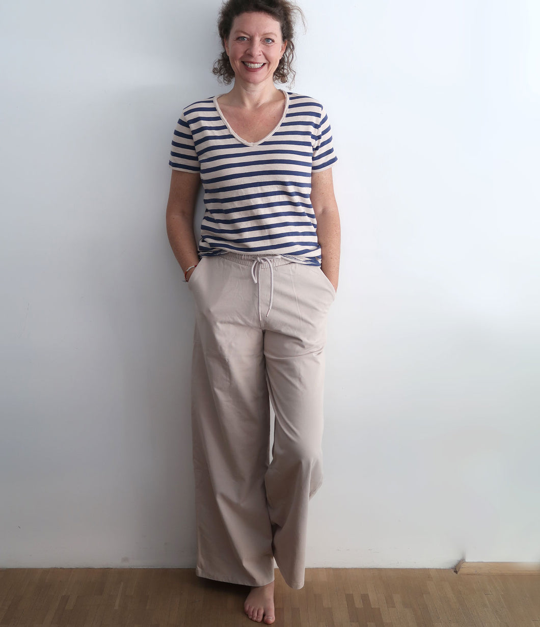 The Shirt Project Organic cotton shirt V-neck short sleeve