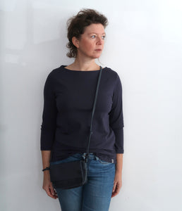The Shirt Project Organic Baumwolle-Modal-Mix Shirt U-Boot Ausschnitt 3/4 Arm