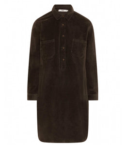 0039Italy Corduroy shirt dress Marisa