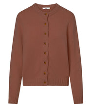 Load the image into the gallery viewer, 0039Italy cashmere-wool blend cardigan Giulia round neckline
