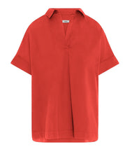 Load the image into the gallery viewer, 0039Italy Linen Blouse Derry Short Sleeve
