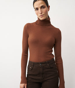 0039Italy Woll Unterzieh Rollkragen Pullover Whiley Rippe