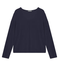 Load the image into the gallery viewer, Esisto cotton jumper V-neck long sleeve

