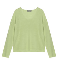 Load the image into the gallery viewer, Esisto cotton jumper V-neck long sleeve
