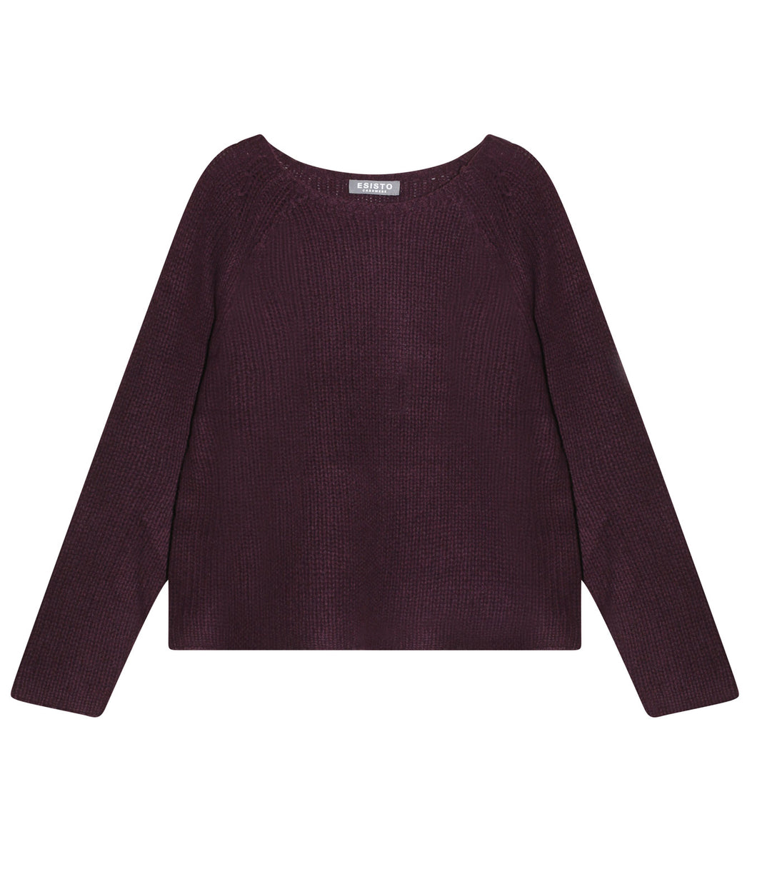 Esisto cashmere jumper stand-up collar long sleeve