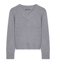 Load the image into the gallery viewer, Esisto cashmere jumper V-neck long sleeve
