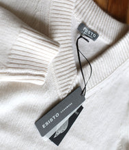 Load the image into the gallery viewer, Esisto cashmere jumper V-neck long sleeve
