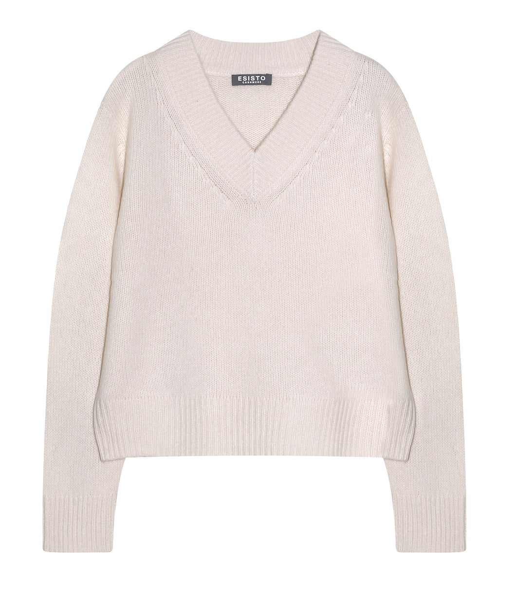 Esisto cashmere jumper V-neck long sleeve