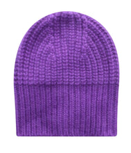 Load the image into the gallery viewer, Esisto cashmere rib knit hat
