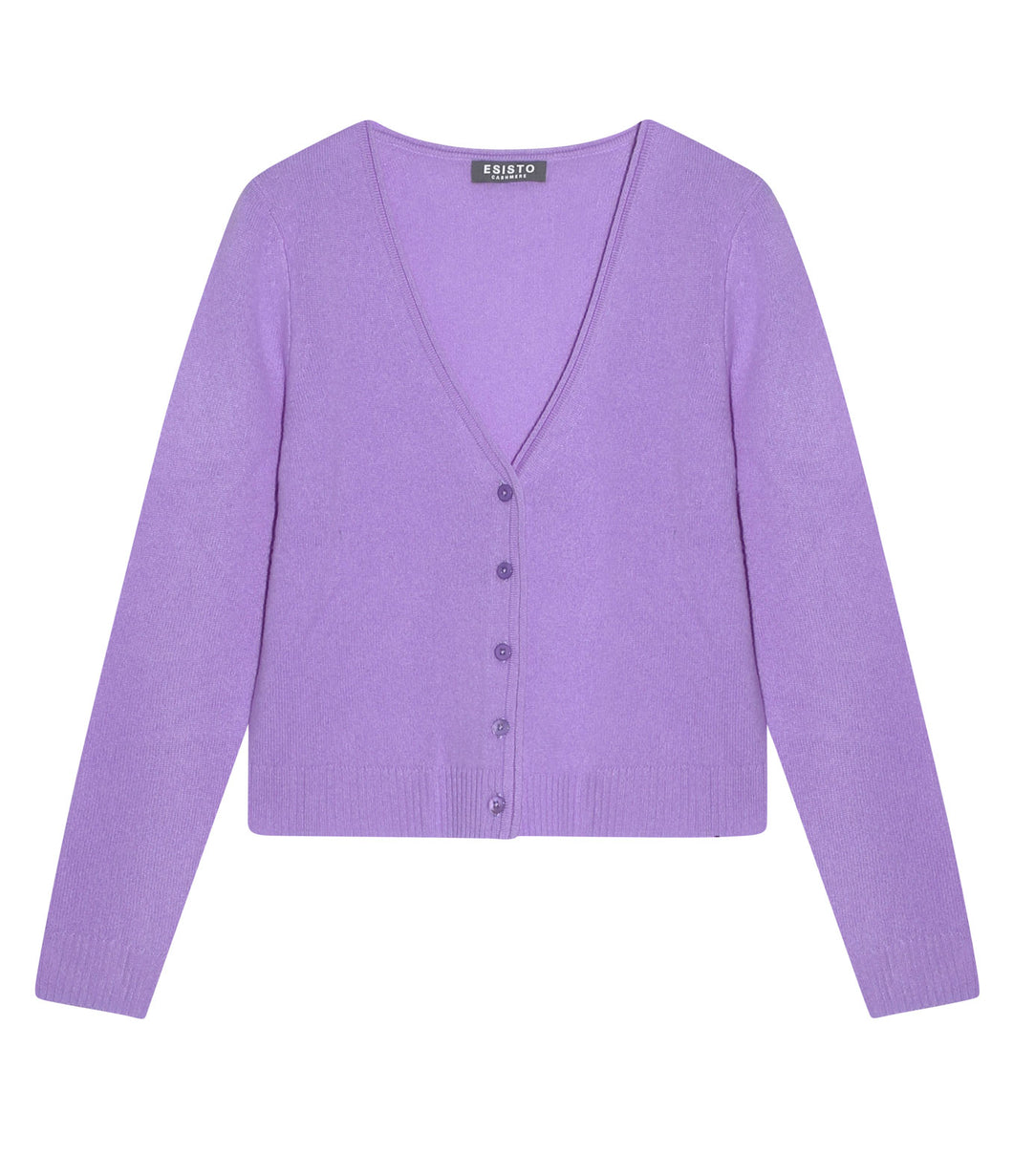 Esisto cashmere cardigan V-neck long sleeve