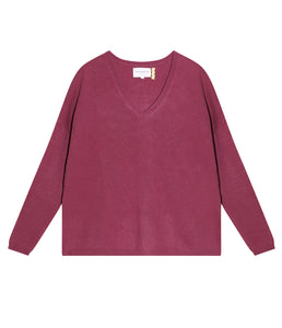 Les tricots de Léa Cashmere Sweater Monjako V-neck