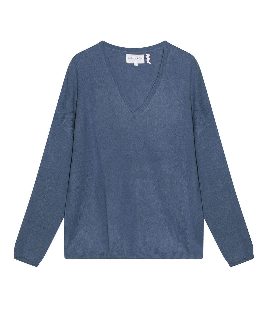 Les tricots de Léa Cashmere Sweater Monjako V-neck