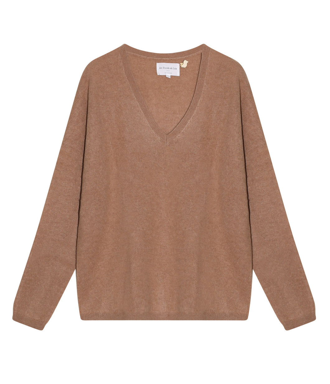 Les tricots de Léa Cashmere Sweater Monjako V-neck