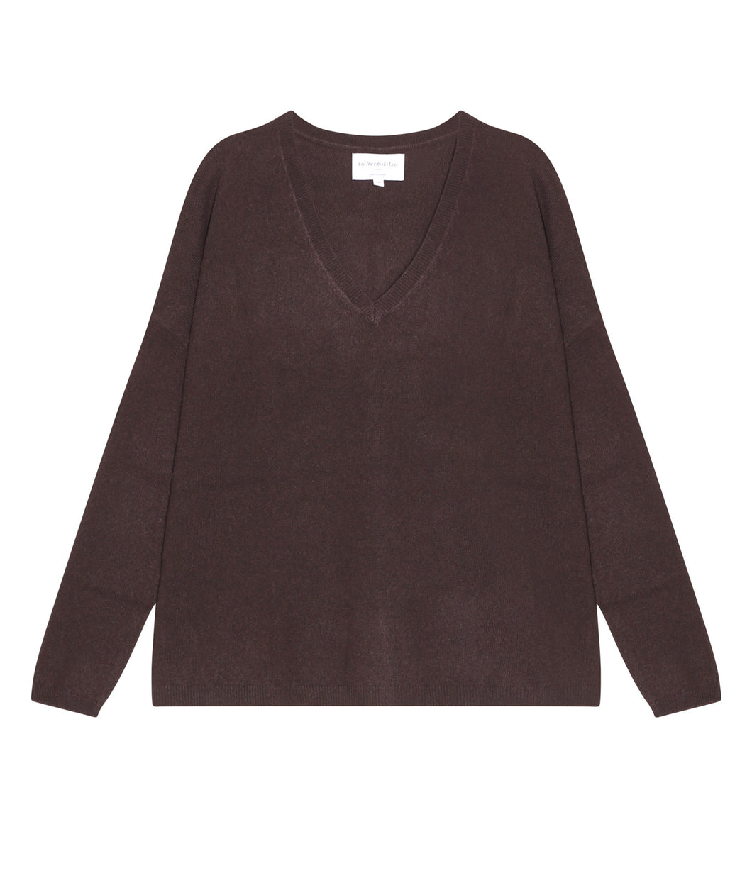 Les tricots de Léa Cashmere Sweater Monjako V-neck
